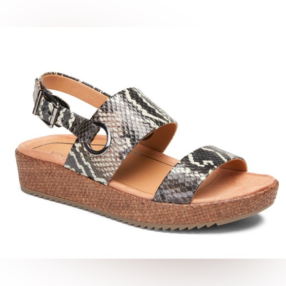 Vionic Brown Snake Pattern Sandals - Picture 3 of 3